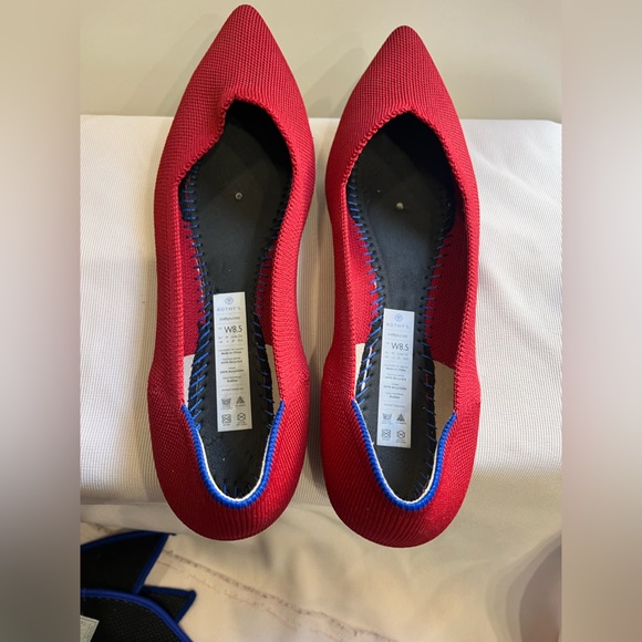 Rothy's Vibrant Red Pointed Flats - Picture 6 of 9